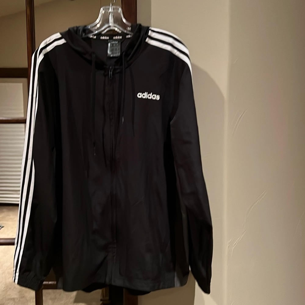 Adidas full zip lightweight windbreaker